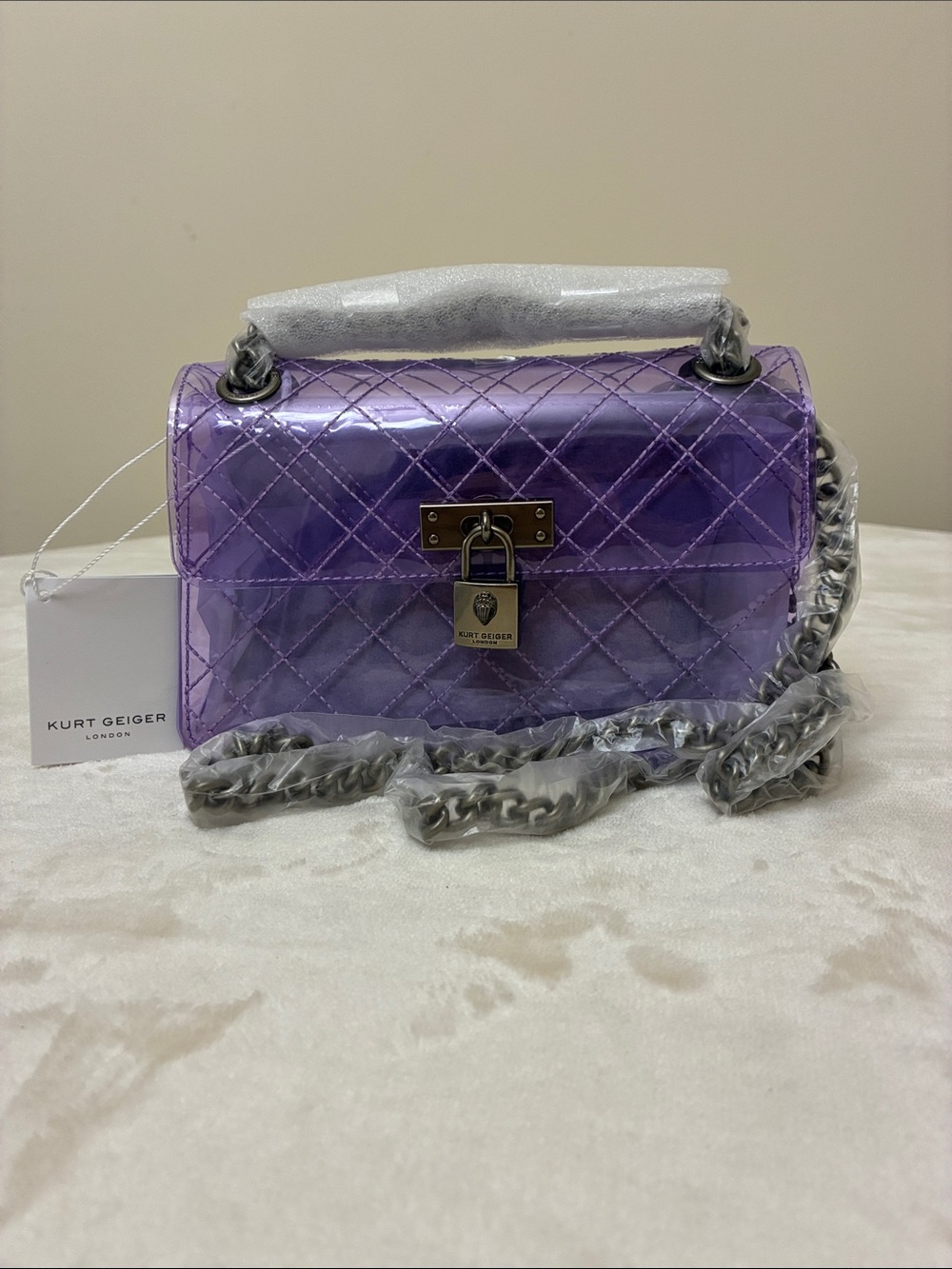 Kurt Geiger Lilac Mini Brixton Bag With Dustbag